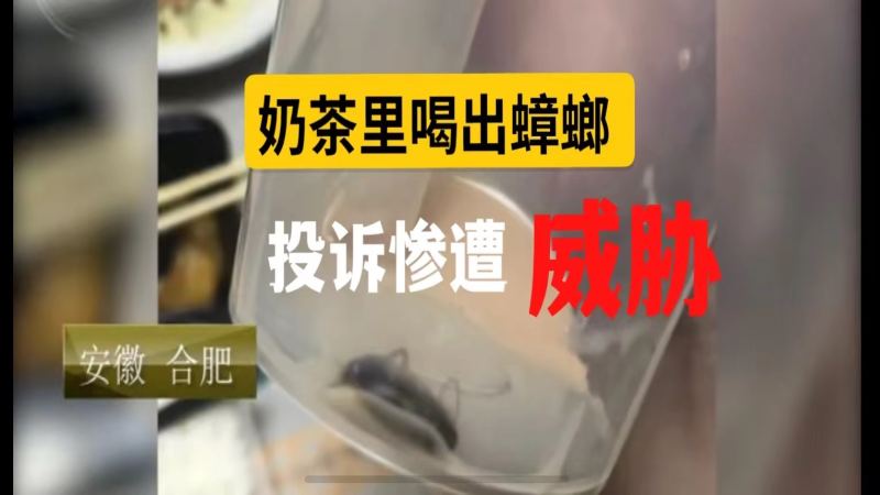 奶茶中惊现蟑螂：消费者维权反遭恐吓，山寨COCO门店事件全解析