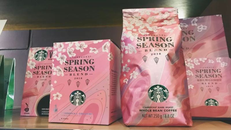 星巴克春意礼赞综合拼配咖啡豆：从包装樱花寓意到四产地风味与冲煮建议
