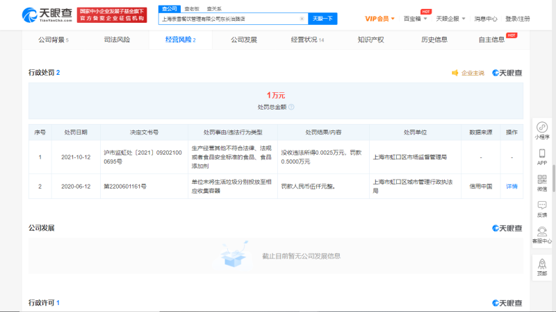 奈雪上海门店菌落超标被罚五千元，新式茶饮食安风波为何接连不断