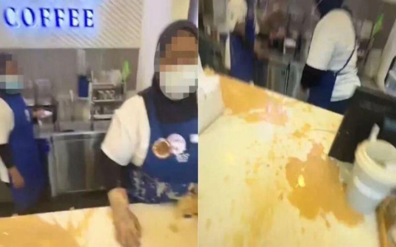 吉隆坡Zus Coffee门店冲突事件追踪：顾客与店员互掷饮品，品牌方两度发声回应
